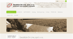 Desktop Screenshot of geodezieonline.cz