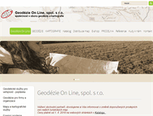 Tablet Screenshot of geodezieonline.cz